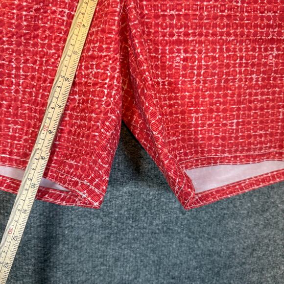 Johnnie-O Swim Trunks Mens XL Red Orange Board Shorts Performance Stretch - Picture 4 of 8